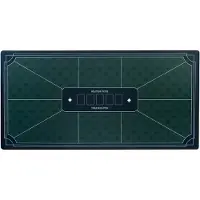 Longfield Tapis de poker 180 x 90 cm - Vert