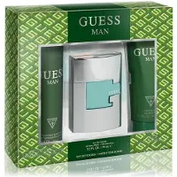 GUESS Man Eau de Toilette 3 Piece Gift Set - Cologne Spray 2.5 Fl. Oz, Vaporisateur désodorisant pour le (Coffret de parfum)
