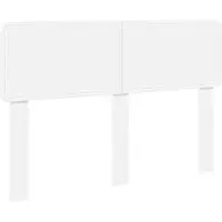 vidaXL Tête de lit en bois blanc