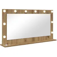 vidaXL Miroir de lavabo à angle droit Chêne Artisan 100 x 55 x 18 cm