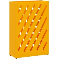 vidaXL Porte-parapluie jaune moutarde 28 x 12 x 41 cm Acier