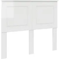 vidaXL Tête de lit Blanc brillant 100 cm Matériau dérivé du bois