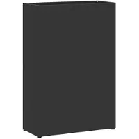 vidaXL Porte-parapluie avec stockage Noir 28 x 12 x 41 cm Métal