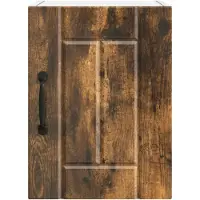 vidaXL Armoire murale LUCCA, 2 pièces, bois composite imitation chêne fumé