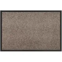 vidaXL Tapis de porte Beige 60 x 40 x 1.2 cm Tissu en teddy