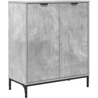 vidaXL Buffet en béton gris 69,5 x 33 x 82 cm, aggloméré