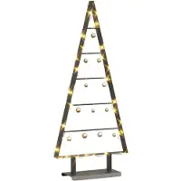 vidaXL Arbre de Noël en métal avec support Noir 90 cm Acier