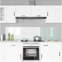 vidaXL Dos de cuisine 2 pcs Blanc 100 x 50 cm Verre trempé