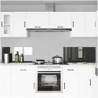 vidaXL : Dosseret de cuisine, 2 pièces, gris foncé, 120 x 40 cm, verre trempé