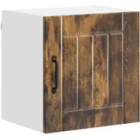 vidaXL Armoire murale LUCCA, lot de 2, chêne fumé, 40 x 31 x 40 cm