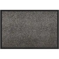 vidaXL Tapis de porte Gris clair 60 x 40 x 1.2 cm Tissu en teddy