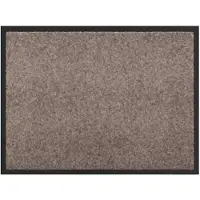 vidaXL Tapis de porte Beige 60 x 40 x 1.2 cm Tissu en teddy