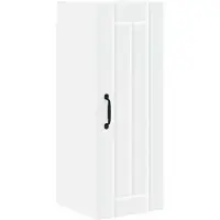 vidaXL Armoire murale LUCCA, lot de 2, blanc, 30 x 31 x 80 cm, aggloméré