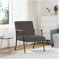 vidaXL fauteuil Gris foncé 59 x 75 x 78 cm