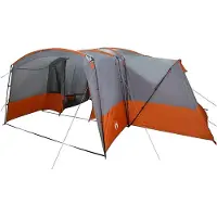 vidaXL Tente familiale pour 12 personnes, gris et orange