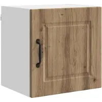 vidaXL Armoire murale PORTO, 2 pièces, bois composite imitation chêne artisanal