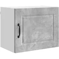 vidaXL Armoire murale PORTO, lot de 2, gris béton, 50 x 31 x 40 cm
