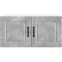 vidaXL Armoire murale PORTO Gris béton 80 x 31 x 40 cm Panneau de bois