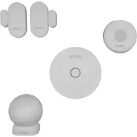 IMOU Kit Alarme 5 éléments télécommande 4 boutons Blanc