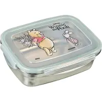Undercover Winnie Puuh Brotdose aus Metall, Lunch box, Multicolore, Vert, Argent
