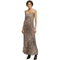 Superdry Femme Robe Longue à Bretelles Imprimée Cream Taille: 36
