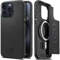 Spigen Mag Armor iPhone 15 Pro Max 6.7" MagSafe czarny/matte black ACS06597 (Apple iPhone 15 Pro Max), Coque pour téléphone portable, Noir