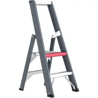 Altrex Falco FEO 2 Escabeau - Simple - Aluminium Avec Revêtement - 3 Marches - Max. Hauteur De Travail 2,5m