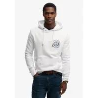 Superdry pour homme. M2014500A Sweat à capuche Lo-Fi Dockside blanc (S), Casuel, Coton