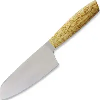 Nordic Knife Design Chef´s knife Santoku 165, curly birch