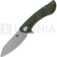 Black Fox Couteau pliant Dripper - Stonewash - Micarta OD Green