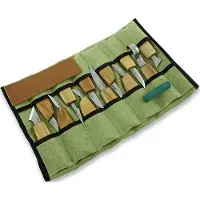 BeaverCraft S10 Wood Carving Set of 12 Knives in Tool Roll, set de gravure sur bois