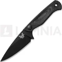 Benchmade Couteau Dacian Magnacut Black Cerakote, black canvas micarta, molded sheath