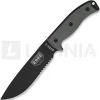 ESEE Model 6 Serrated 6S couteau de survie avec étui brun + clip ceinture