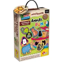 Lisciani 96893 - - MONTESSORI LEGNO ANIMAL FUN