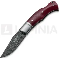 Böker Boxer 111025DAM Damascus, Micarta couteau de gentleman, Raphael Durand design
