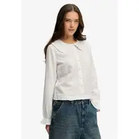 Superdry Collared Long Sleeve T-shirt Blanc XS Femme