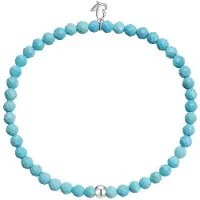 Glanzstücke Bracelet bleu néon / argent