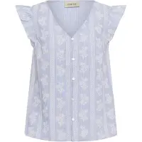 Cream Chemisier 'CRAmmeli' bleu-gris / blanc