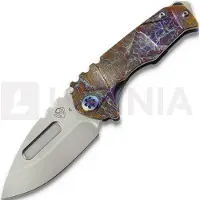 Medford Couteau pliant Genesis T S45VN Tumbled DP, Flamed & Blue "Stained Glass"