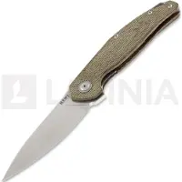 MKM-Maniago Knife Makers Couteau pliant Goccia, green canvas micarta