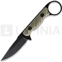 Toor Couteau Jank Shank S, Ranger Green G-10, Black Gun-Kote
