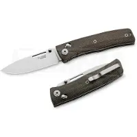 Lionsteel Couteau pliant NiNi - Full Scale - Green Canvas Micarta