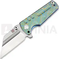 Artisan Couteau pliant Proponent Framelock CPM S35VN, blue/gold