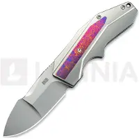 We Knife Coral, Polished BB Ti/Timascus, Polished BB