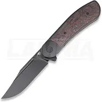 Bestech Couteau pliant Vestige - Blackwash - Red Marble CF