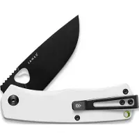 The James Brand Couteau pliant The Folsom - Bone / Black / G10 / Straight