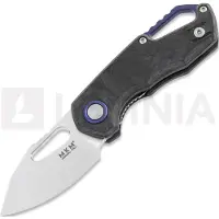 MKM Knives Couteau pliant Isonzo M390 Clip Point, marble carbon fiber