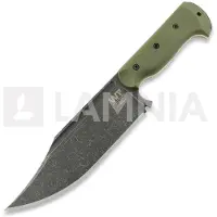 Work Tuff Gear Couteau Ranger K329 darkwashed, od green handle with brown liner