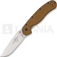 Ontario Couteau pliant RAT-1, brun/satin