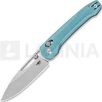 Bestech Couteau pliant Cobber - Stonewash - G10, light blue